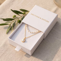 Thumbnail for Collier perles — dans l'écrin cadeau, or | SKU: lepure