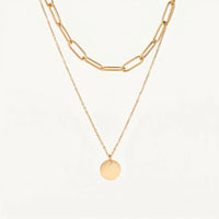 Thumbnail for Collier médaille — photo produit sur fond blanc, or | SKU: le-tendance-g