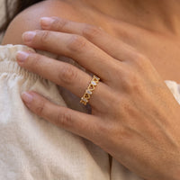 Thumbnail for Bague coeur — gros plan sur les détails, or | SKU: lescoeurs