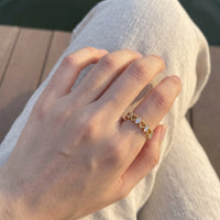 Thumbnail for Bague dorée — photo portée, taille réelle, or | SKU: lescoeurs