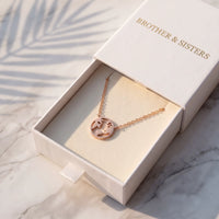 Thumbnail for Collier acier inoxydable femme — dans l'écrin cadeau, or rose | SKU: 22173453-rose-gold