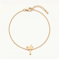 Thumbnail for Bracelet palmier — photo produit sur fond blanc, or | SKU: 7819407-gold-color