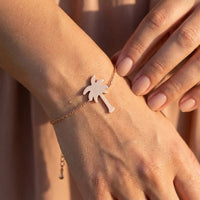 Thumbnail for Bracelet fin femme — gros plan sur les détails, or rose | SKU: 7819407-rose-gold-color