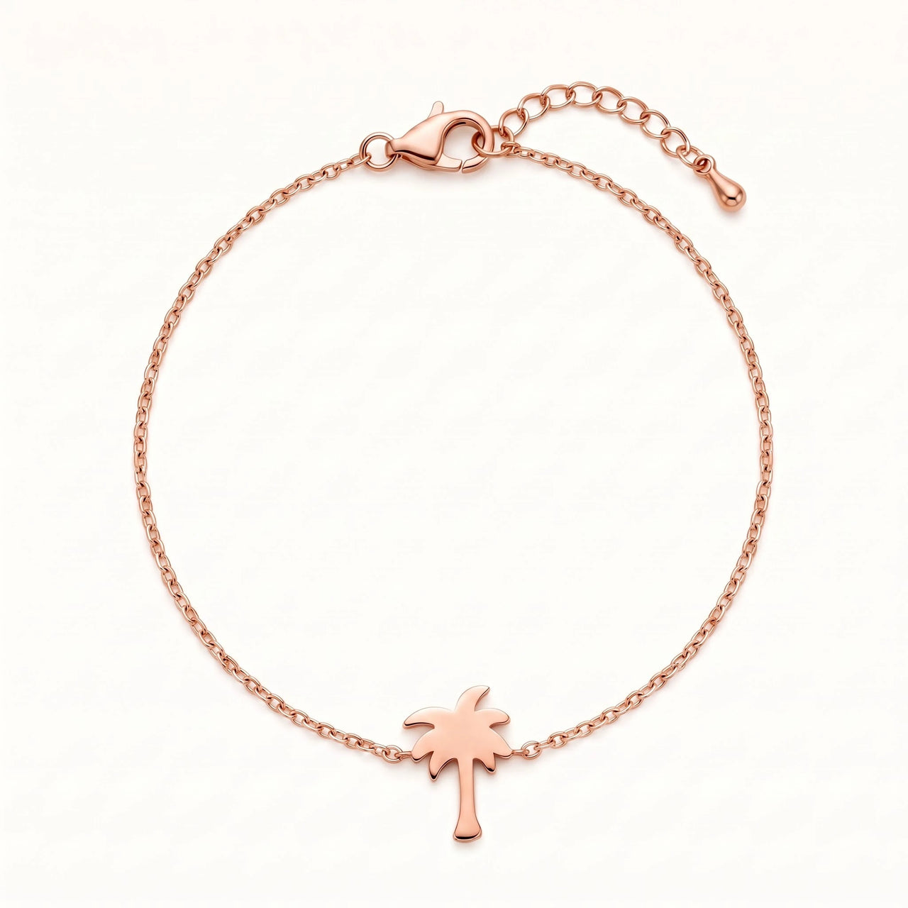 Bracelet palmier — photo produit sur fond blanc, or rose | SKU: 7819407-rose-gold-color