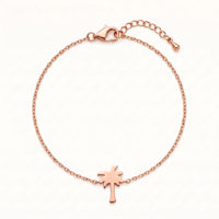 Thumbnail for Bracelet palmier — photo produit sur fond blanc, or rose | SKU: 7819407-rose-gold-color