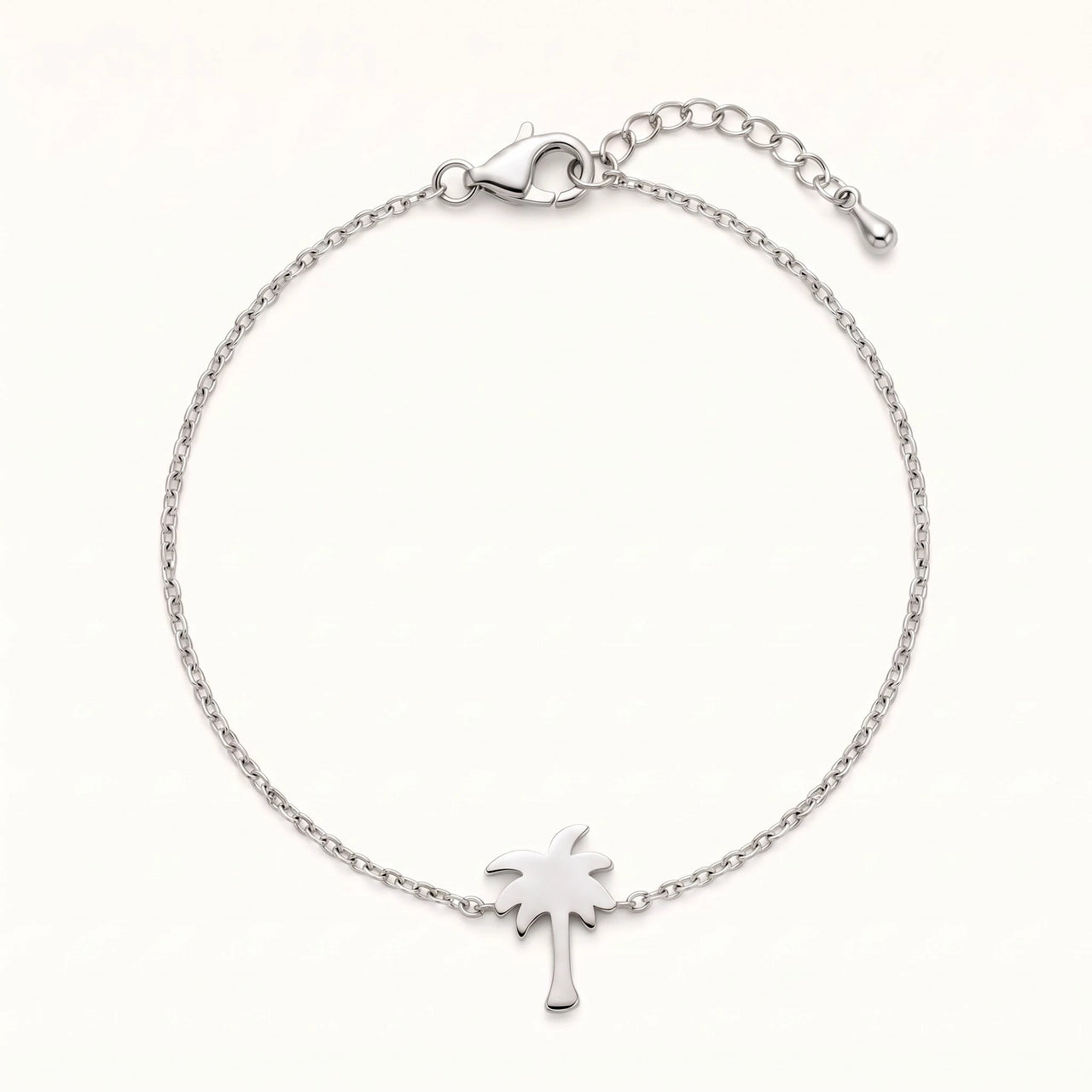 Bracelet palmier — photo produit sur fond blanc, argent | SKU: 7819407-silver-plated