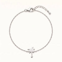 Thumbnail for Bracelet palmier — photo produit sur fond blanc, argent | SKU: 7819407-silver-plated