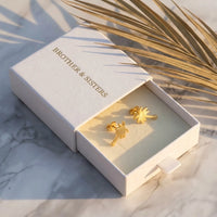 Thumbnail for Boucles d'oreilles palmier — dans l'écrin cadeau, or | SKU: 10287609-gold-color