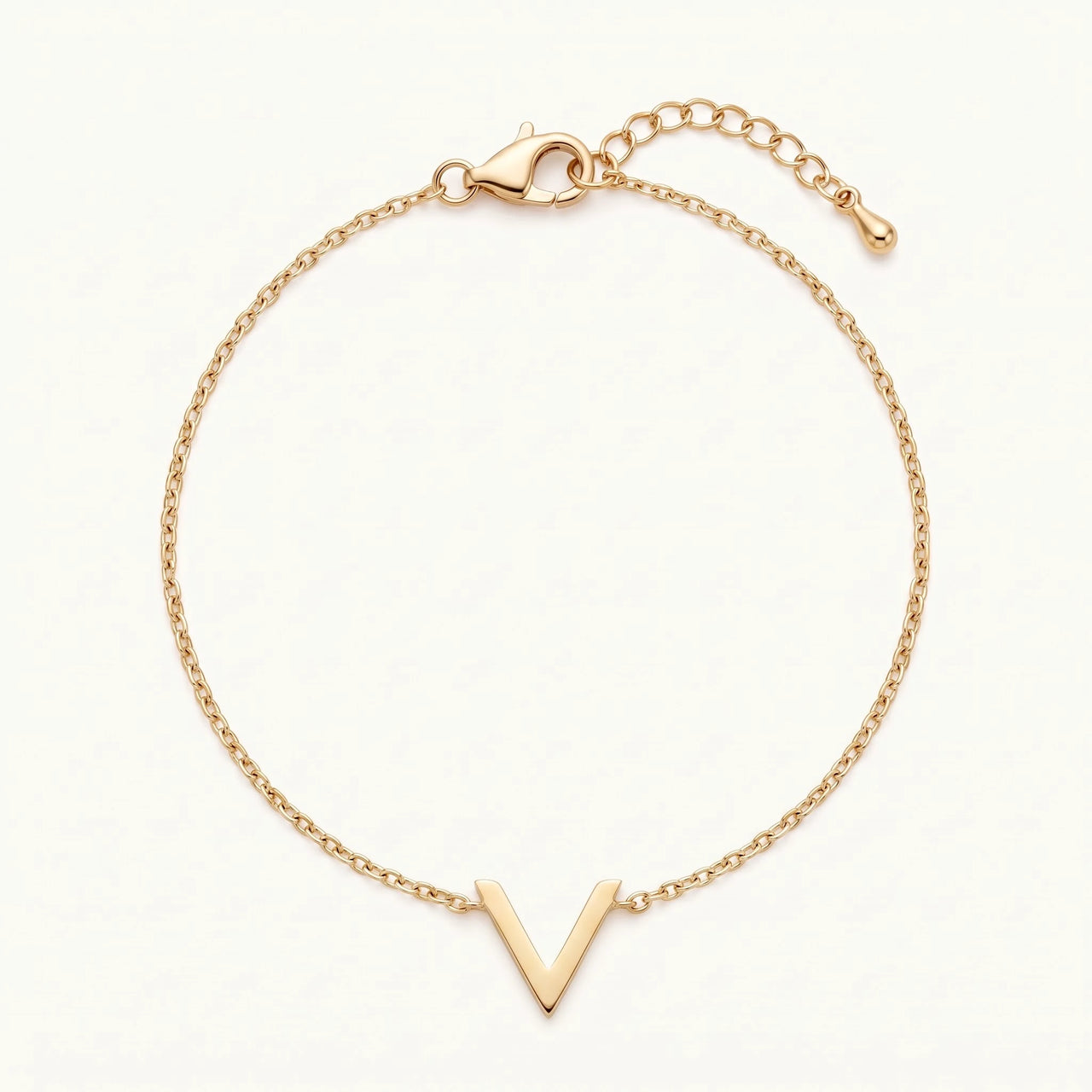 Bracelet chevron — photo produit sur fond blanc, or | SKU: 9443177-gold