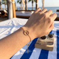 Thumbnail for Bracelet surf — photo portée, taille réelle, or | SKU: 17429078-gold