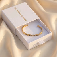 Thumbnail for Bracelet gravé — dans l'écrin cadeau, or | SKU: lbat-rg
