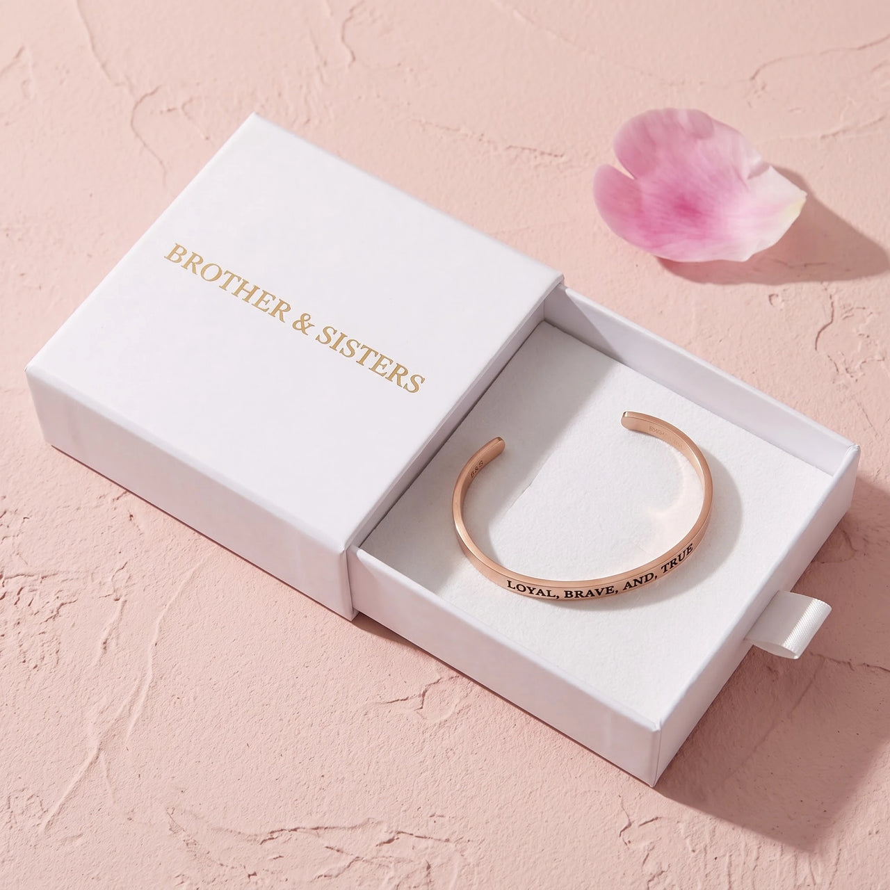 Jonc femme — dans l'écrin cadeau, or rose | SKU: lbat-rg