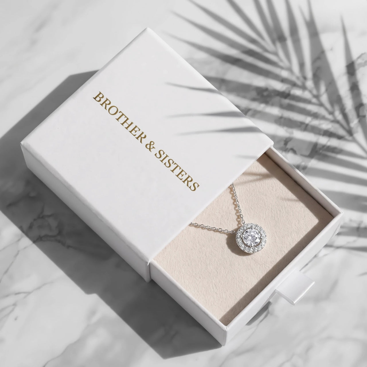 Collier zircon — dans l'écrin cadeau, argent | SKU: 33136351