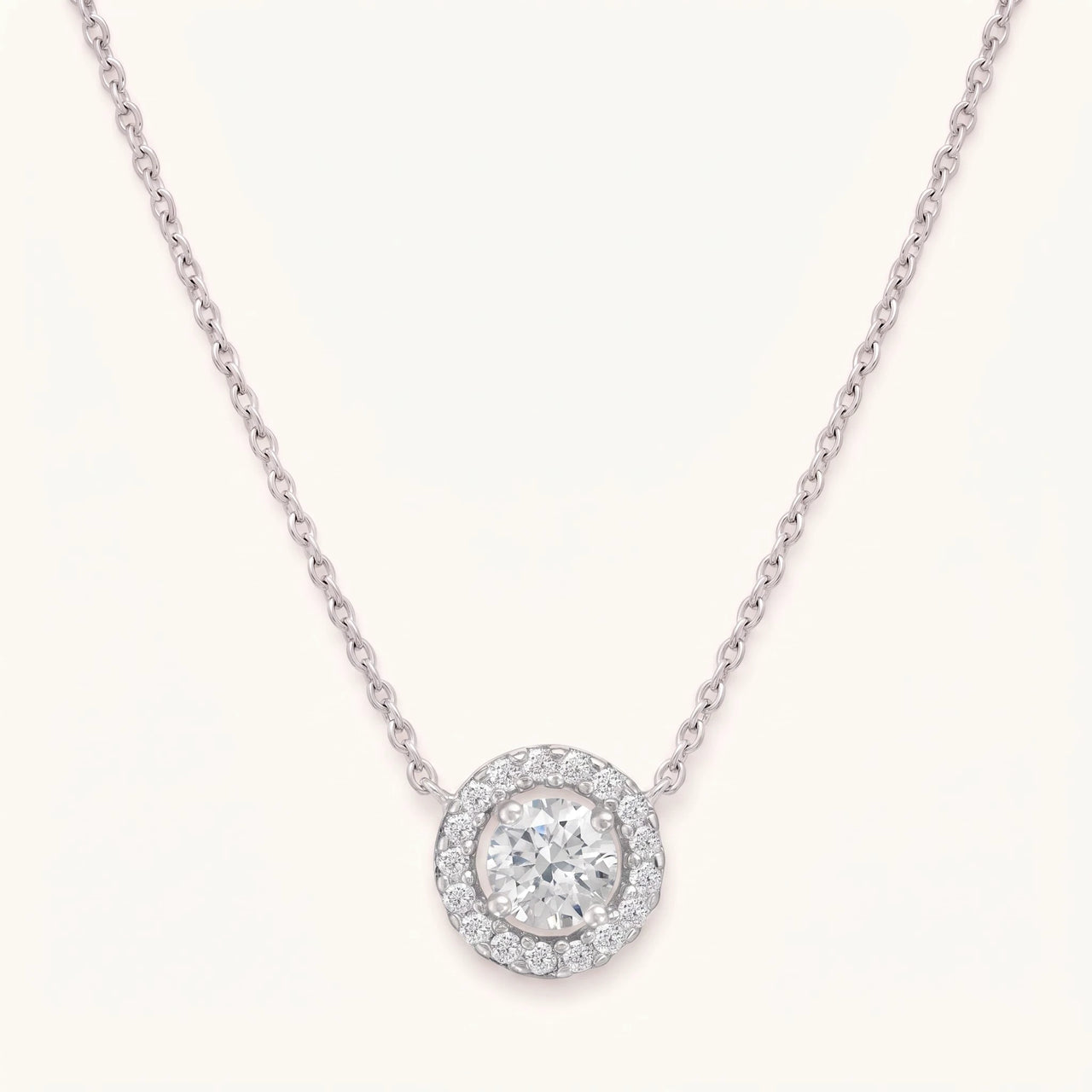 Collier rond — photo produit sur fond blanc, argent | SKU: 33136351