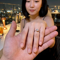 Thumbnail for Bague de fiançailles — photo en couple, argent | SKU: 33759698-4.5-silver