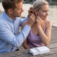 Thumbnail for Puces d'oreilles — photo en couple, argent | SKU: 30876249