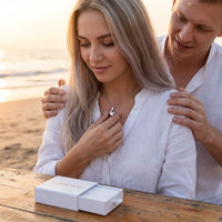 Thumbnail for Collier ruban — photo en couple, argent | SKU: 6309048