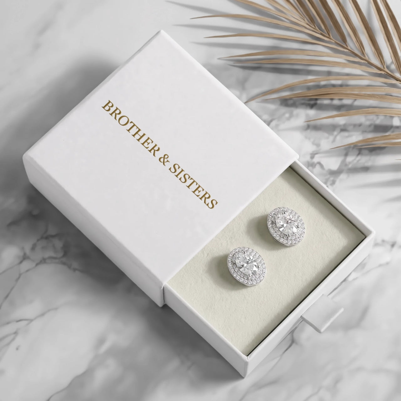 Puces d'oreilles — dans l'écrin cadeau, argent | SKU: 6306968-white