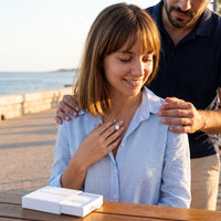 Thumbnail for Collier argent femme — photo en couple, argent | SKU: 22559056
