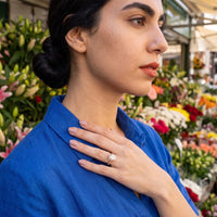 Thumbnail for Bague de fiançailles — photo portée, geste du quotidien, or rose | SKU: 1969566-4-5-rose-gold