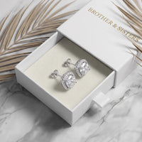 Thumbnail for Boucles d'oreilles mariage — dans l'écrin cadeau, argent | SKU: 505185-white