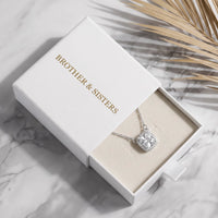 Thumbnail for Collier zircon — dans l'écrin cadeau, argent | SKU: 505721