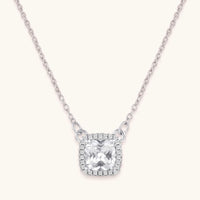 Thumbnail for Collier zircon — photo produit sur fond blanc, argent | SKU: 505721