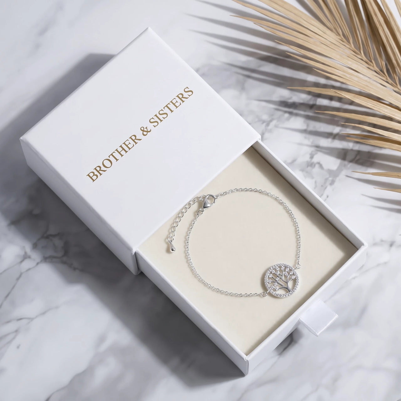 Bracelet breloque — dans l'écrin cadeau, argent | SKU: 18963309-white-gold