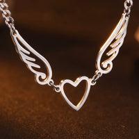 Thumbnail for Close-up of the silver necklace | SKU: 42004-silver